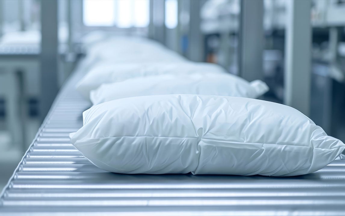 Salt pack analysis on conveyor belt